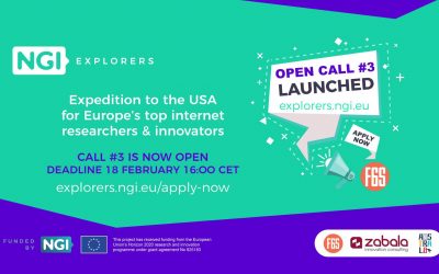 NGI Explorers just launched its 3rd Open Call for Technology Expedition in the US.
